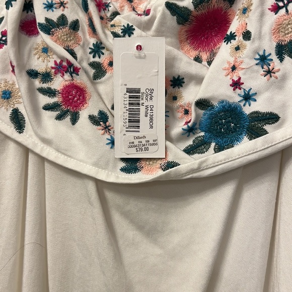 NEW SUGARLIPS off the shoulder floral embroidered dress - Picture 3 of 5